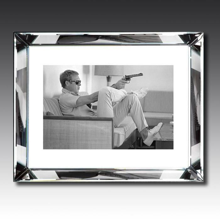 Steve McQueen Takes Aim Mirror Frame Picture
