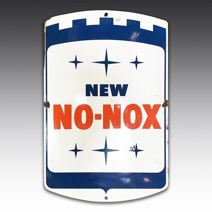 New No-Nox vintage enamel sign