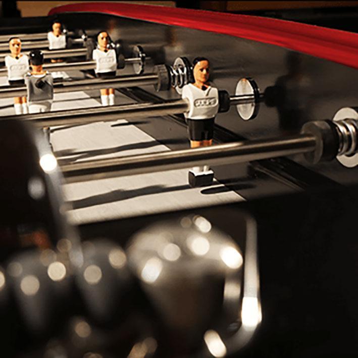 Sulpie Evolution Foosball Table in Black and Red