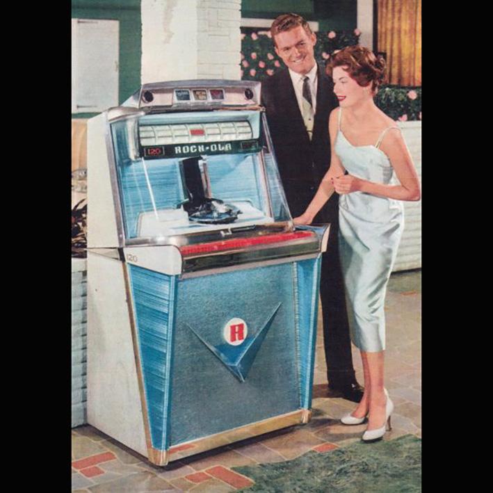 1959 Rock-Ola Tempo I 1475 Vinyl Jukebox