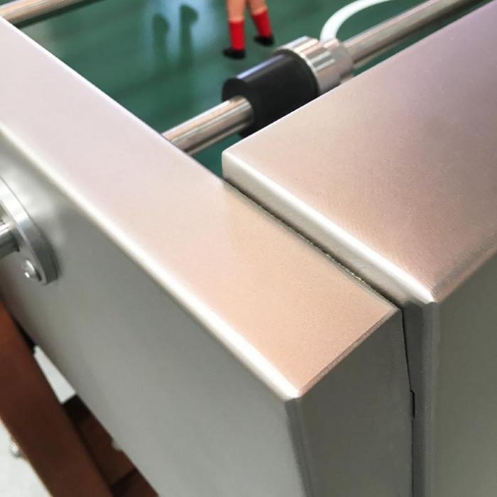 RS3 Wood Foosball Table in Stainless Steel