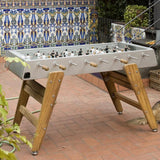 RS3 Wood Foosball Table in Stainless Steel