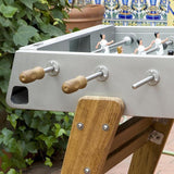 RS3 Wood Foosball Table in Stainless Steel