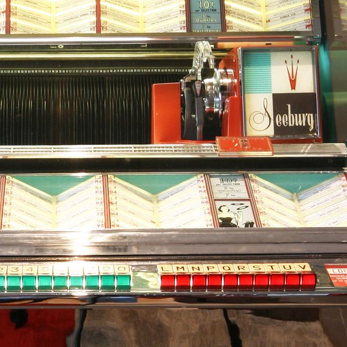 Original 1958 Seeburg 201 Vinyl Jukebox