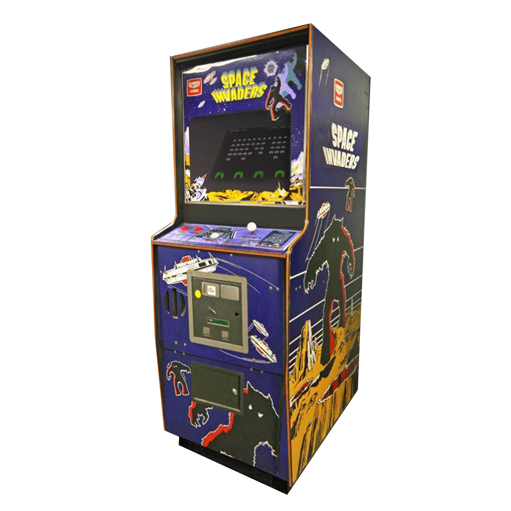 1980s Space Invaders Arcade Machine