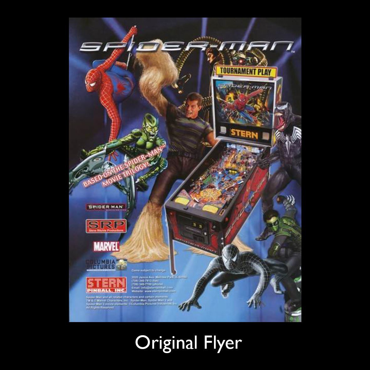 2007 Spiderman Pinball Machine by Stern