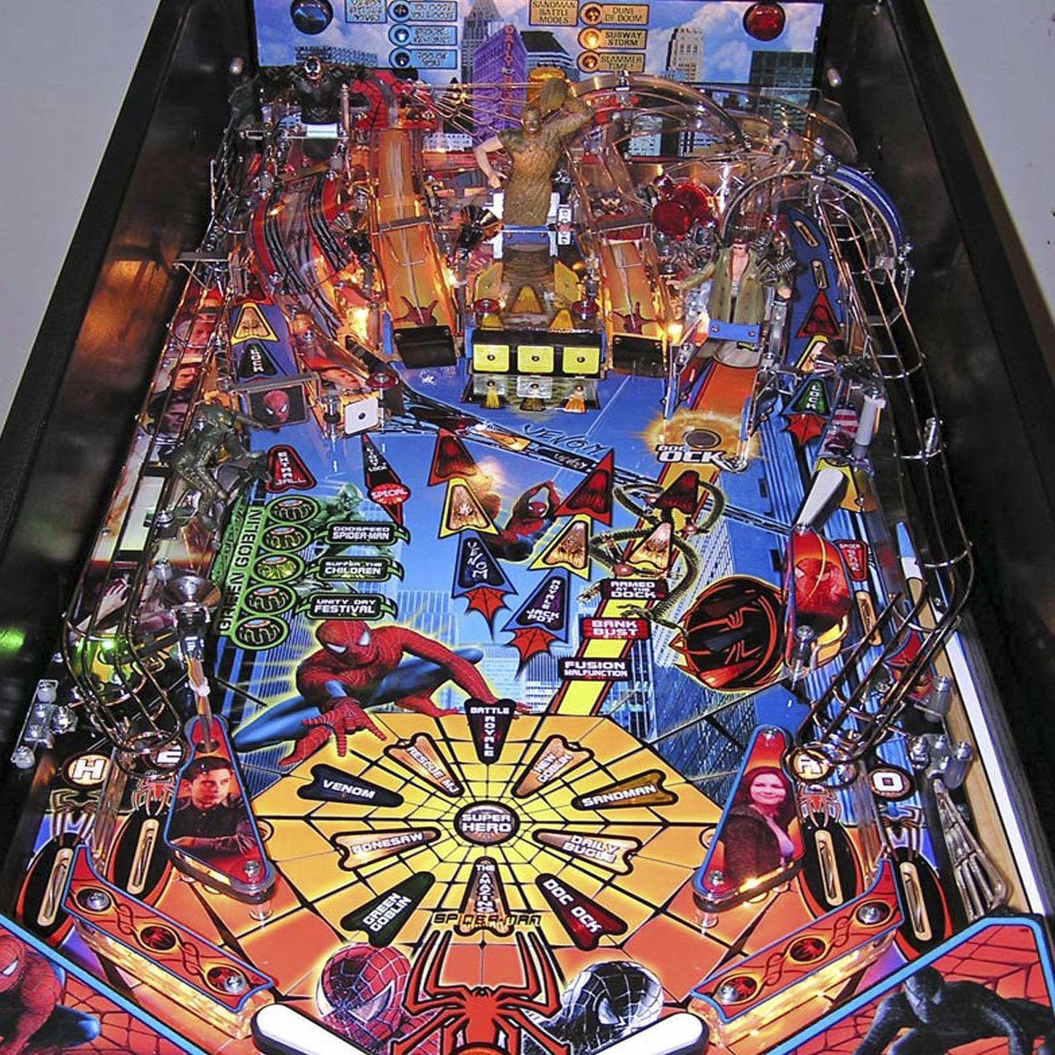 2007 Spiderman Pinball Machine by Stern