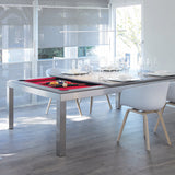 Aramith Fusion Pool Dining Table in Stainless Steel