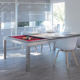 Aramith Fusion Pool Dining Table in Stainless Steel Ex-Display
