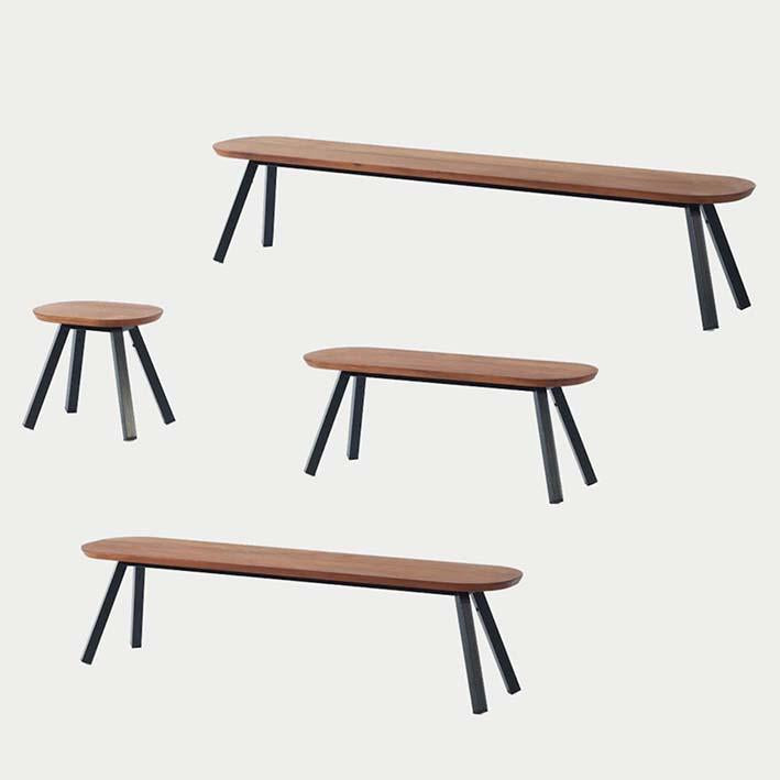 You and Me Outdoor/Indoor Bench Iroko