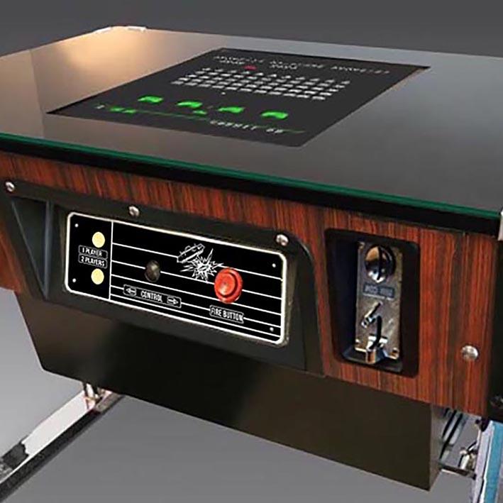 1980s Space Invaders Cocktail Table by Taito