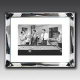The rat pack shoot pool, mirror framed picture