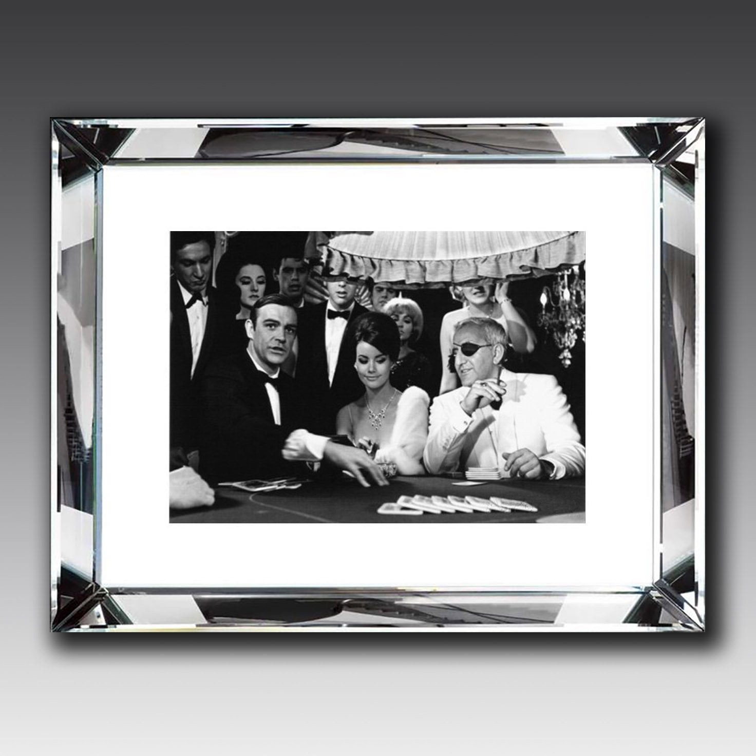 Thunderball casino, mirror framed picture