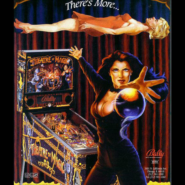1995 Theatre of Magic Pinball by Bally