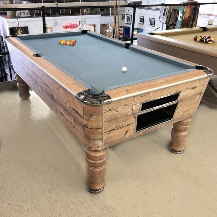 'Exclusive' Sam Leisure Virginia English Pool Table in Country Oak