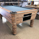 Sam Leisure Virginia English Pool Table in Country Oak 7ft