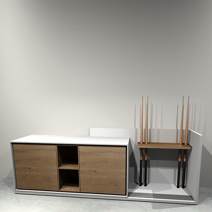 Aramith Fusion Pool Dining Table in Stainless Steel Ex-Display