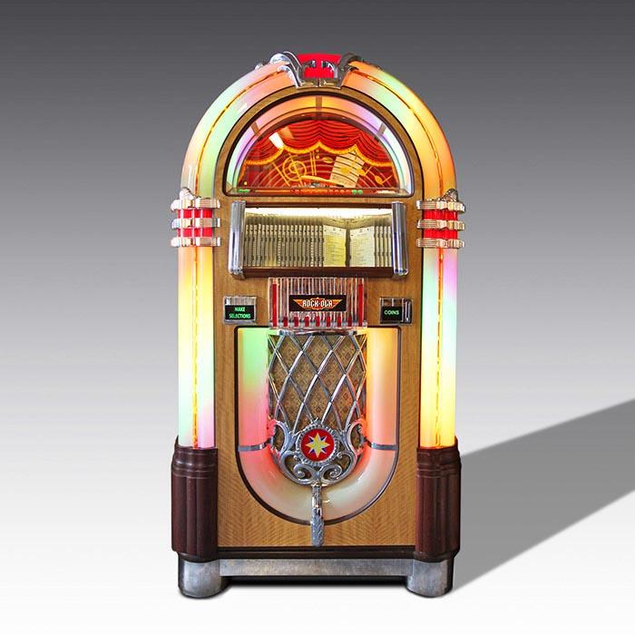 Walnut Rock-Ola Bubbler CD Jukebox