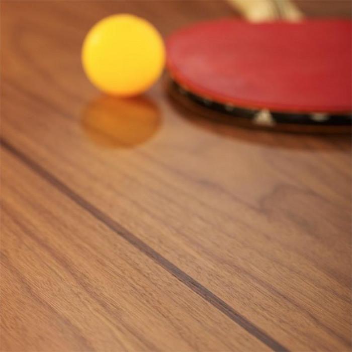 You and Me Tournament Size Table Tennis in Walnut & Black