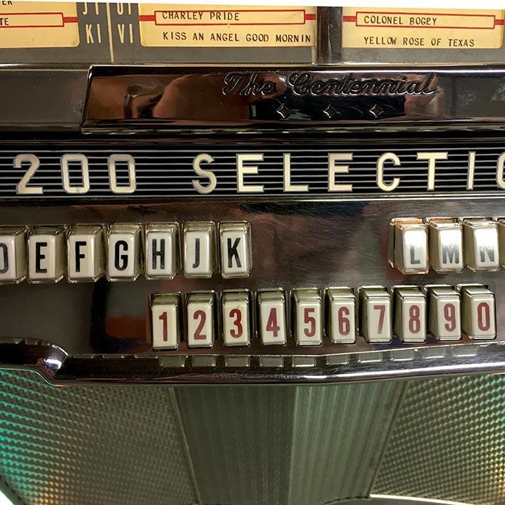 1956 Wurlitzer 2000 Centennial Vinyl Jukebox