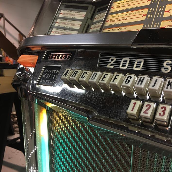 Original 1956 Wurlitzer 2000 Centennial Vinyl Jukebox