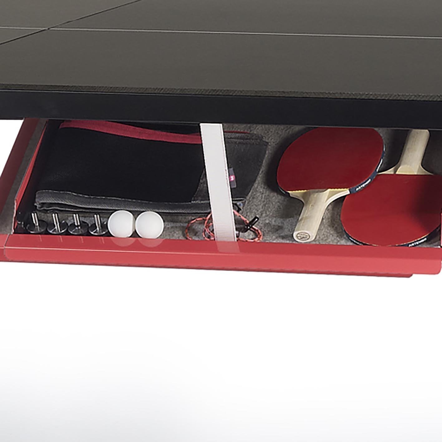 You and Me Tournament Size Table Tennis in Walnut & Black Ex-Display